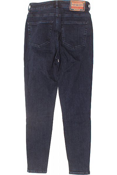 DIESEL Dámské tmavě modré skinny džíny strečové s kapsami Velikost 27 | DIESEL | obrázek 2