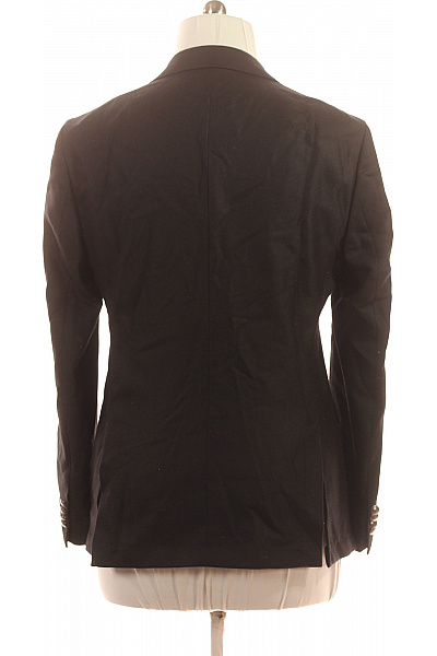 Hugo Boss Vlněné černé sako volnočasové elegantní dvouřadé knoflíky na běžné nošení Vel. 52 | Hugo Boss | obrázek 3