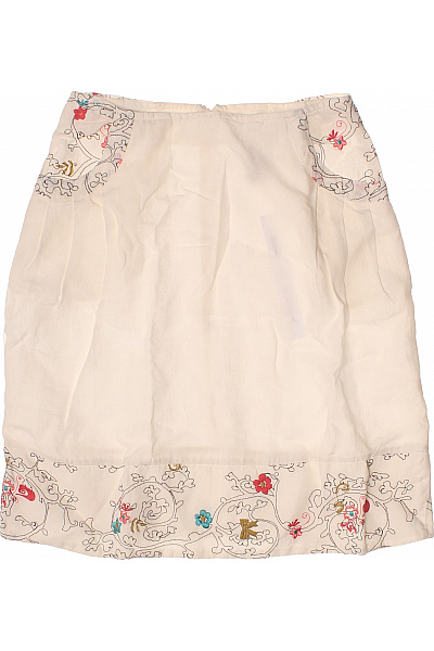 IVKO Sukně Lněná Květinová Výšivka Letní Vel. 36