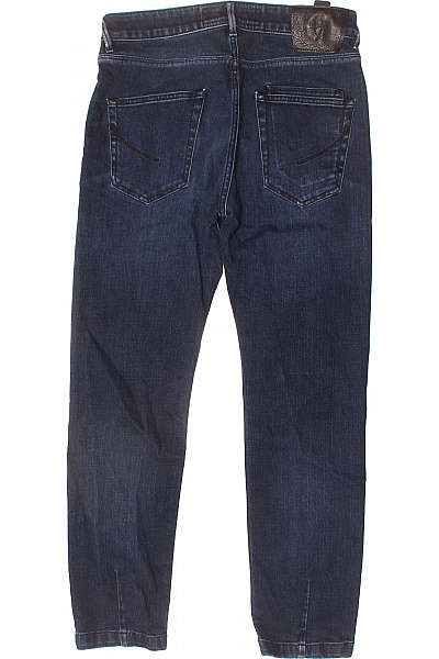 Pánské tmavě modré rovné džíny klasický střih s kapsami Velikost 31 | Unimoda | obrázek 2