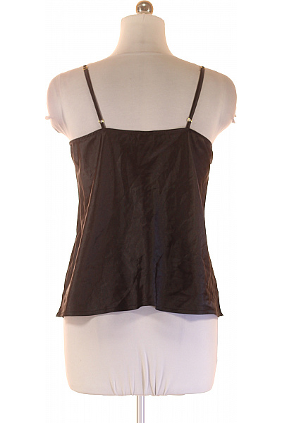 Lascana Dámská Saténová Košilka Černá Špagetová Ramínka V-výstřih Vel. 40 | Lascana | obrázek 3