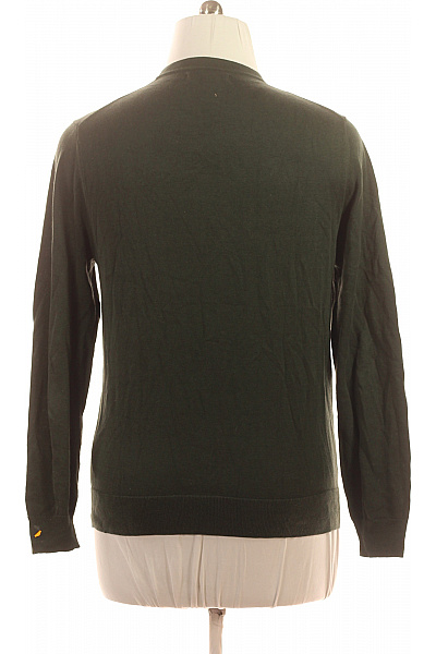 LAWRENCE GREY Pánský tmavě zelený basic pulovr dlouhý rukáv přes hlavu Velikost L | LAWRENCE GREY | obrázek 2