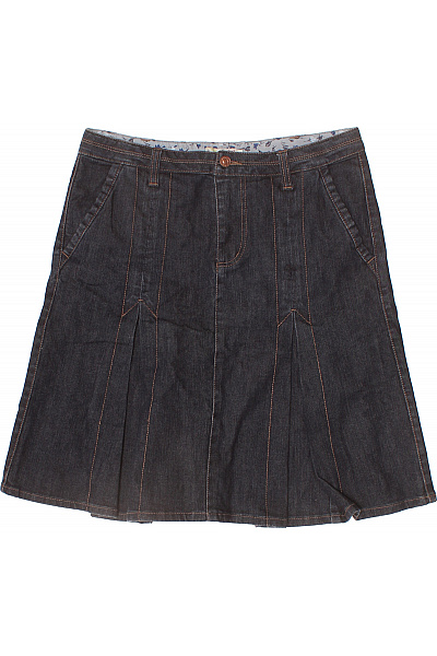 Jackpot Dámská tmavě modrá džínová áčková sukně ke kolenům s kapsami Velikost 36 | Jackpot | obrázek 2