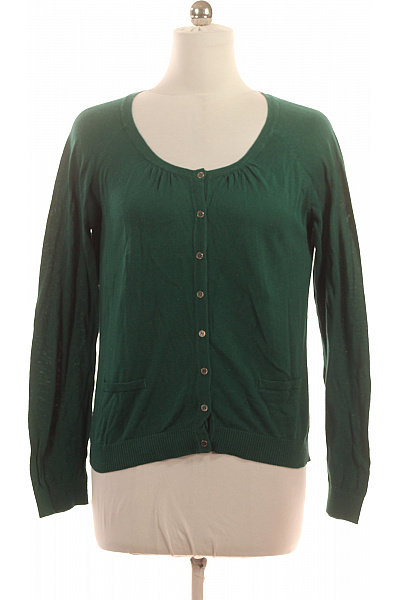 ZERO Dámský zelený bavlněný propínací kardigan na knoflíky Vel. 44 | ZERO | obrázek 2