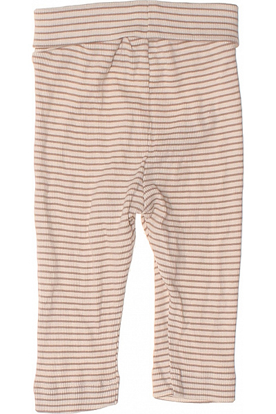 HM  Dětské Kojenecké Kalhoty Rebrované Pruhované Béžové Hnědé Vel. 68 | HM  | obrázek 2