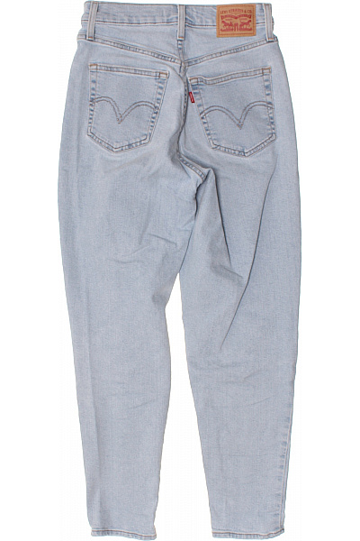 LEVIS Dámské Světle Modré Džíny Mom Fit Vysoký Pas Děravé Vel. 26 | LEVIS | obrázek 2