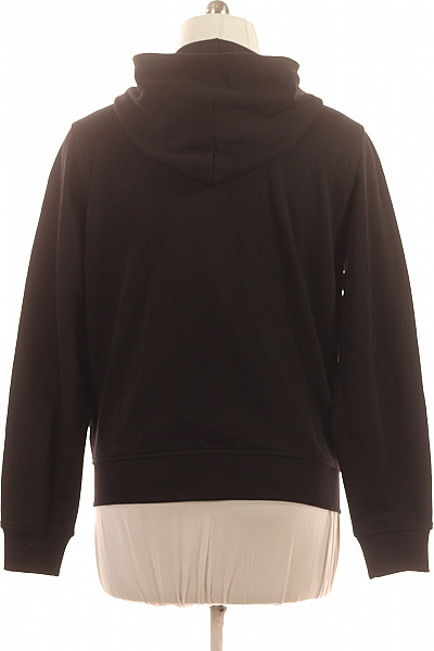 DIESEL Dámská bavlněná černá mikina s kapucí a potiskem na zip Velikost L | DIESEL | obrázek 3