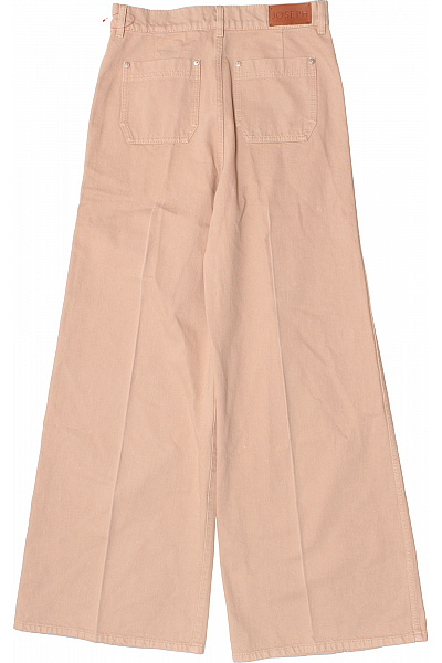 JOSEPH Dámské béžové široké kalhoty s vysokým sedem volné ležérní s kapsami Velikost 28 | JOSEPH | obrázek 2