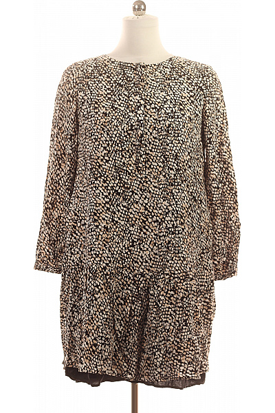 COMMA Dámské viskózové šaty tunikové volné s dlouhým rukávem zvířecí vzor Vel. 40 | COMMA | obrázek 2