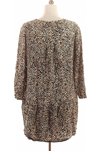 COMMA Dámské viskózové šaty tunikové volné s dlouhým rukávem zvířecí vzor Vel. 40 | COMMA | obrázek 3