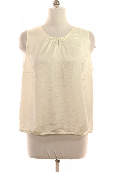 RABE Dámská halenka krémová bez rukávů volná elegantní letní lesklá Velikost 44 | RABE | obrázek 2