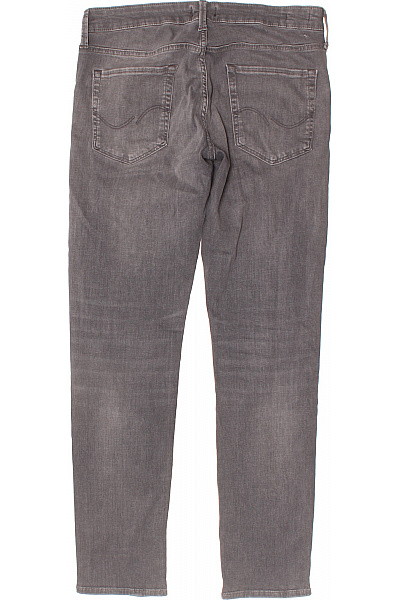 JACK & JONES Pánské šedé džíny seprané slim fit klasické s kapsami Velikost 32/33 | JACK & JONES | obrázek 2