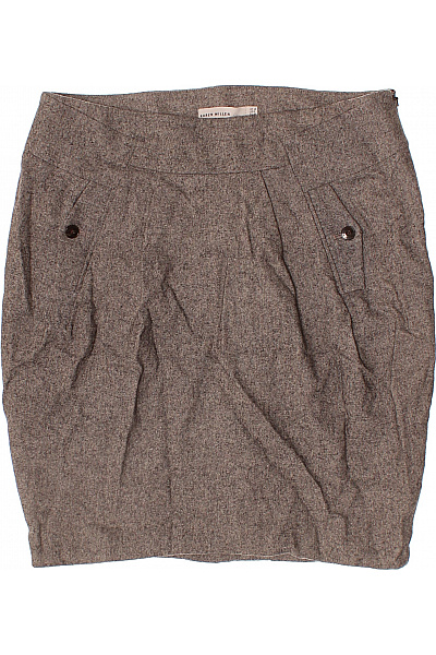 Karen Millen Vlněná krátká pouzdrová sukně hnědá elegantní business Velikost 40 | Karen Millen | obrázek 2