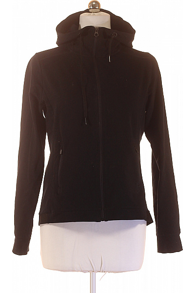 Venice Beach Dámská černá Bavlněná Mikina S Kapucí Na Zip Sportovní Fitness Velikost L