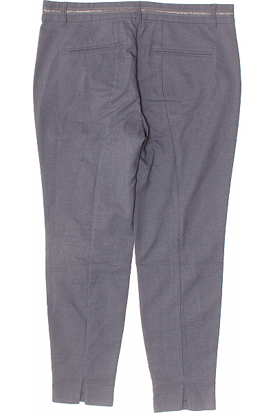 PULZ JEANS Dámské oblekové kalhoty šedé rovné elegantní s kapsami Velikost 42 | PULZ JEANS | obrázek 2