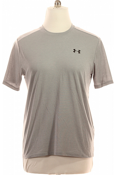 THREADBARE Pánské polyesterové šedé sportovní fitness tričko s krátkým rukávem a kulatým výstřihem Velikost L | THREADBARE | obrázek 2