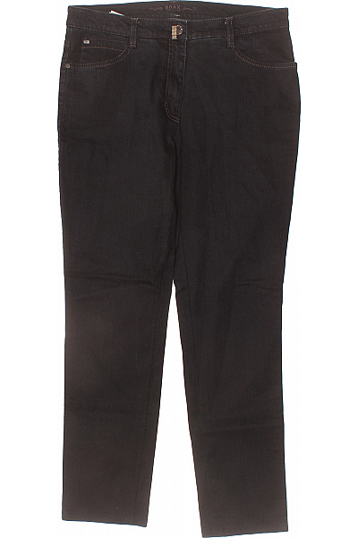 BRAX Dámské Tmavé Džíny Rovné Kapsy Klasické Strečové Velikost 40