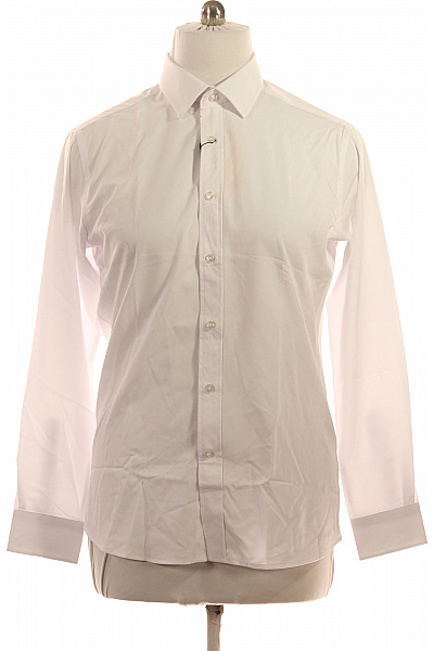 Scotch & Soda Pánská Košile Dlouhý Rukáv Bílá Elegantní Business Regular Fit Velikost 42