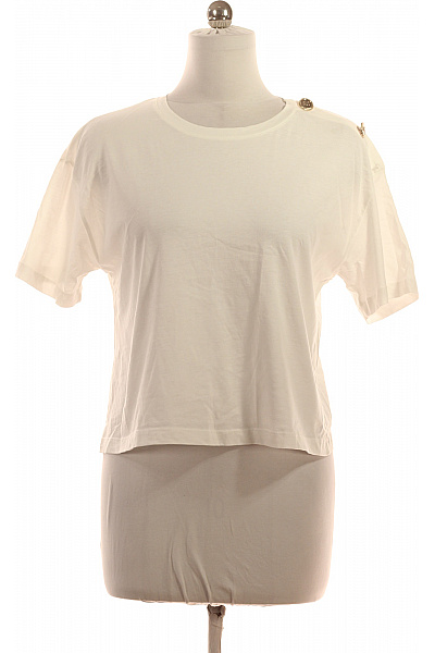 Rinascimento Dámské bílé tričko s krátkým rukávem a ozdobnými knoflíky Velikost m | Rinascimento | obrázek 2