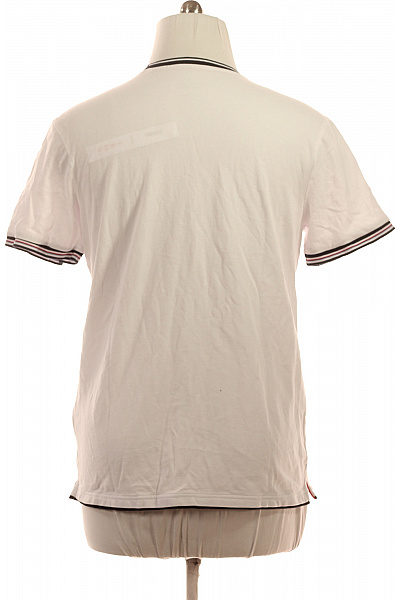 CROSS Pánské bílé tričko s krátkým rukávem a pruhy Velikost XL | CROSS | obrázek 3