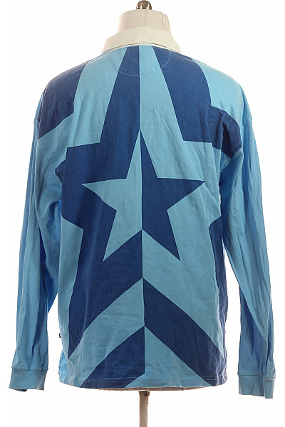 CONVERSE Pánské světle modré rugby tričko s dlouhým rukávem a výšivkou Vel. l | CONVERSE | obrázek 2