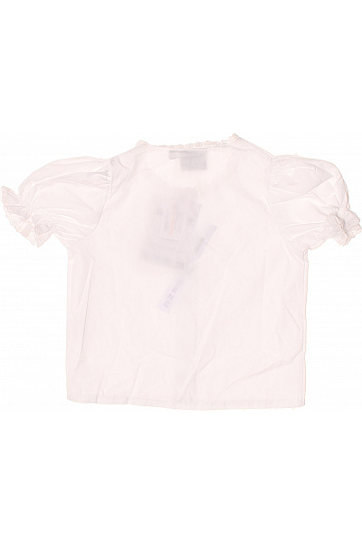 Trachten Deiser Dívčí bílá krajková košile s krátkým rukávem Velikost 98 cm | Trachten Deiser | obrázek 3