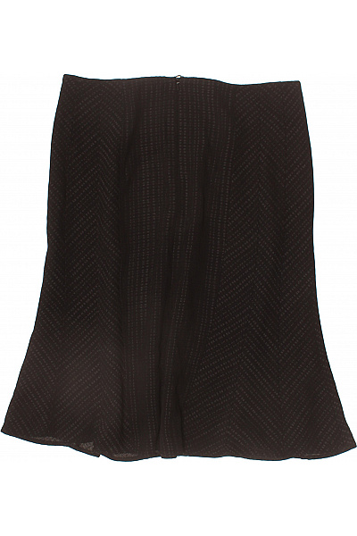 Next Dámská polyesterová černá vzorovaná áčková rozšířená sukně ke kolenům elegantní Vel. 12 | Next | obrázek 3