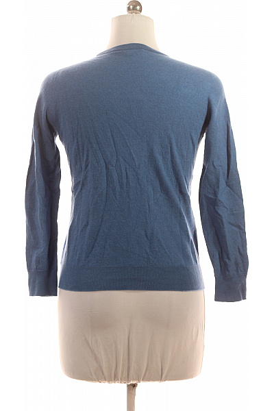 Johnstons of Elgin Dámský modrý vlněný tenký pulovr basic dlouhý rukáv Velikost L | Johnstons of Elgin | obrázek 2