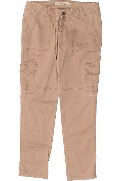 Hollister Bavlněné cargo kalhoty béžové volnočasové s kapsami rovné Velikost 24 | Hollister | obrázek 2