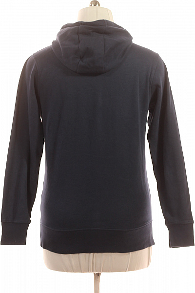 ellesse Pánská tmavě modrá mikina s kapucí přes hlavu streetwear s potiskem klokaní kapsou Vel. M | ellesse | obrázek 2