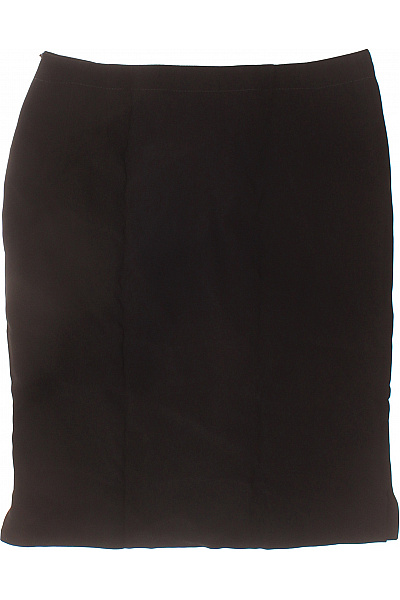 COMMA Dámská pouzdrová sukně elegantní business černá acetátová splývavá ke kolenům Vel. 40 | COMMA | obrázek 3