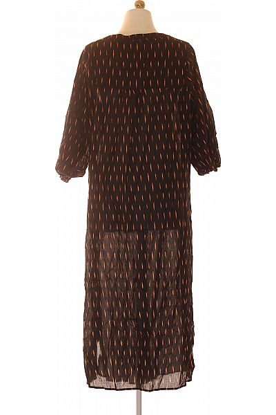 Watercult dámské šaty krátký rukáv volnočasové dlouhé černé s potiskem Vel. L | Watercult | obrázek 3