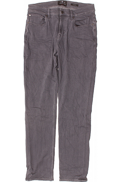 Pánské šedé Strečové Džíny Slim Fit S Kapsami Vel. 33