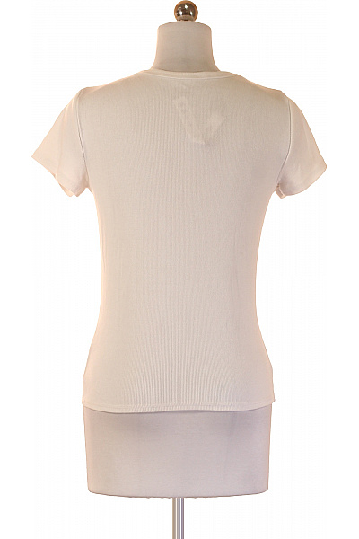 Abercrombie&Fitch Dámské tričko s krátkým rukávem a knoflíky bílé Vel. S | Abercrombie&Fitch | obrázek 3