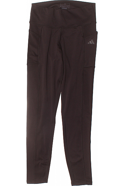 ADIDAS Dámské sportovní legíny s kapsami na cvičení pohodlné tmavě hnědé Vel. s | ADIDAS | obrázek 2
