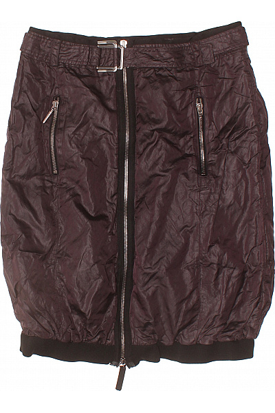 AIRFIELD Dámská tmavě fialová krátká balonová sukně se zipem a kapsami Vel. 38 | AIRFIELD | obrázek 2