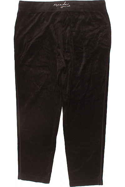 Escada Dámské černé sametové tepláky s kapsami a šňůrkou Vel. l | Escada | obrázek 3