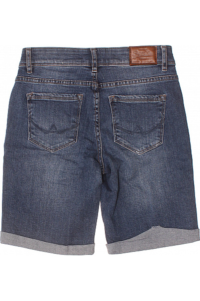 SUPERDRY Dámské modré riflové kraťasy s ohrnutými nohavicemi ležérní Vel. 26 | SUPERDRY | obrázek 3