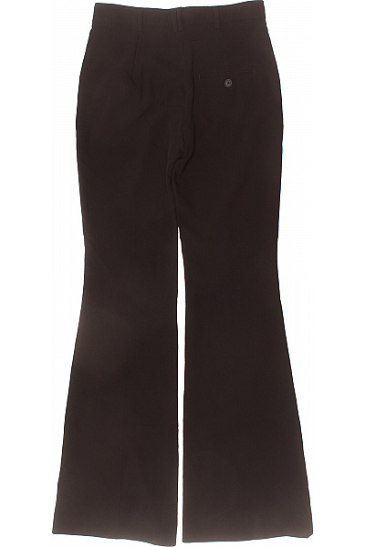 MANGO Dámské černé zvonové kalhoty s vysokým pasem elegantní Velikost 34 | MANGO | obrázek 3