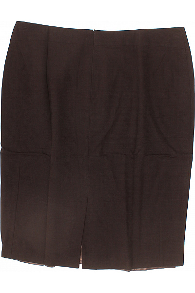 CINQUE Dámská pouzdrová viskózová hnědá elegantní business sukně ke kolenům se zipem Velikost 42 | CINQUE | obrázek 3