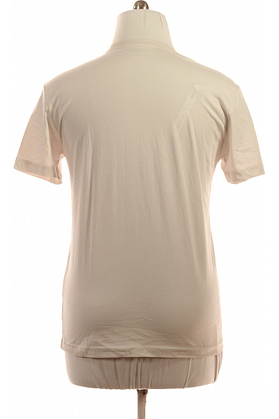 ARMANI Pánské tričko béžové basic s krátkým rukávem a kulatým výstřihem Vel. l | ARMANI | obrázek 2