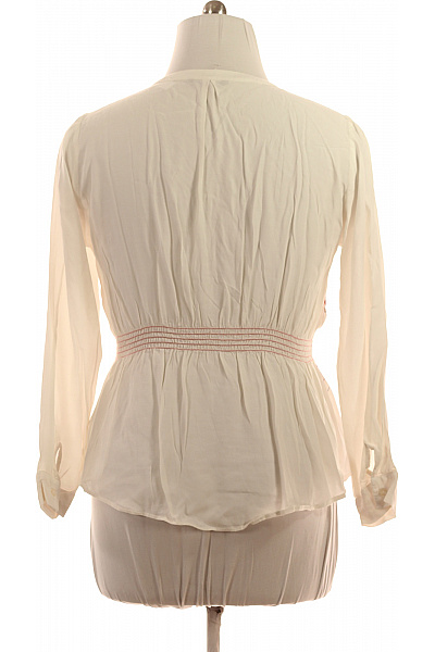 DESIGUAL Dámská viskózová halenka krémová s dlouhým rukávem květinová vyšívaná Vel. XL | DESIGUAL | obrázek 2