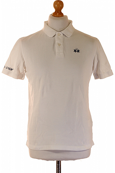 La Martina Dětské Chlapecké Bavlněné Bílé Polo Tričko Krátký Rukáv Letní Klasické Velikost m | La Martina | obrázek 2