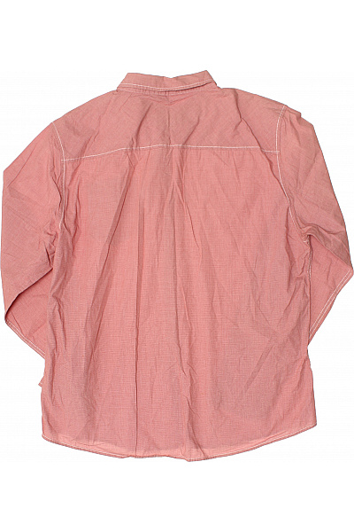 KENVELO Pánská košile dlouhý rukáv červená regular fit ležérní Vel. xxl | KENVELO | obrázek 3