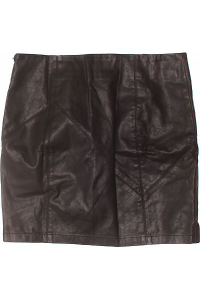 Noisy May Černá koženková mini sukně sexy pouzdrová rovná Vel. S | Noisy May | obrázek 2