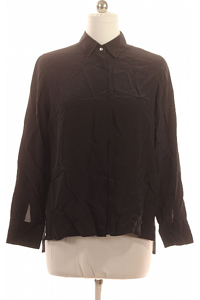 ETERNA Hedvábné dámské košile s dlouhým rukávem elegantní černé Vel. 40 | ETERNA | obrázek 2