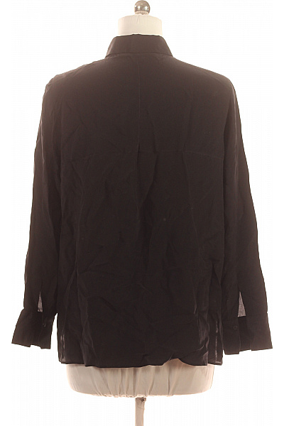 ETERNA Hedvábné dámské košile s dlouhým rukávem elegantní černé Vel. 40 | ETERNA | obrázek 3