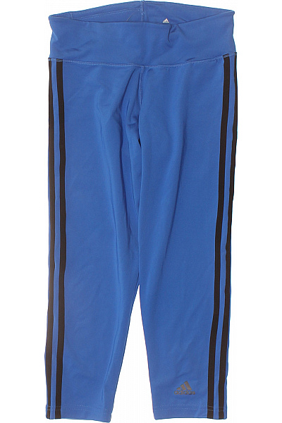 ADIDAS Dámské modré sportovní tříčtvrteční legíny pruhované fitness Vel. XS | ADIDAS | obrázek 2