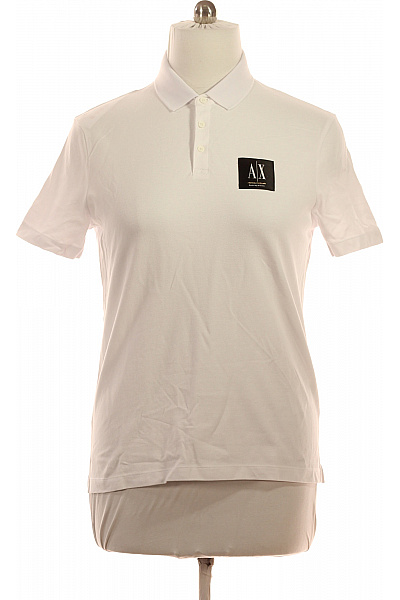 ARMANI Polo tričko bílé s krátkým rukávem a nášivkou Vel. L | ARMANI | obrázek 2