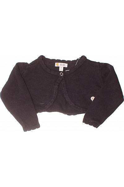 Steiff Dětský černý Bolerko Pletený Zapínání Knoflík Velikost 74